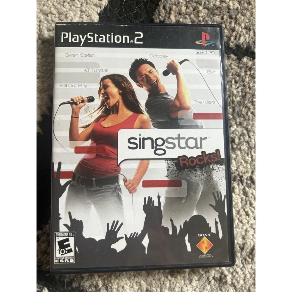 Lot Of 3 Sing Star Games (PS2) Rocks! 80’s & Amped- Complete & Tested!